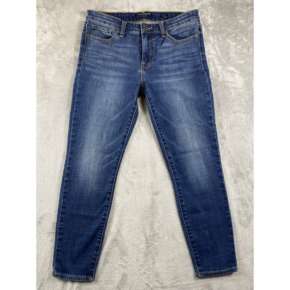 Lucky Brand Women's Jeans Ava Mid-Rise Crop - Size 6‎ Dark Wash